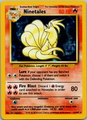 Ninetales — Base Set 12/102 holographic card