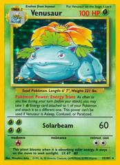 Venusaur — Base Set 15/102 holographic card