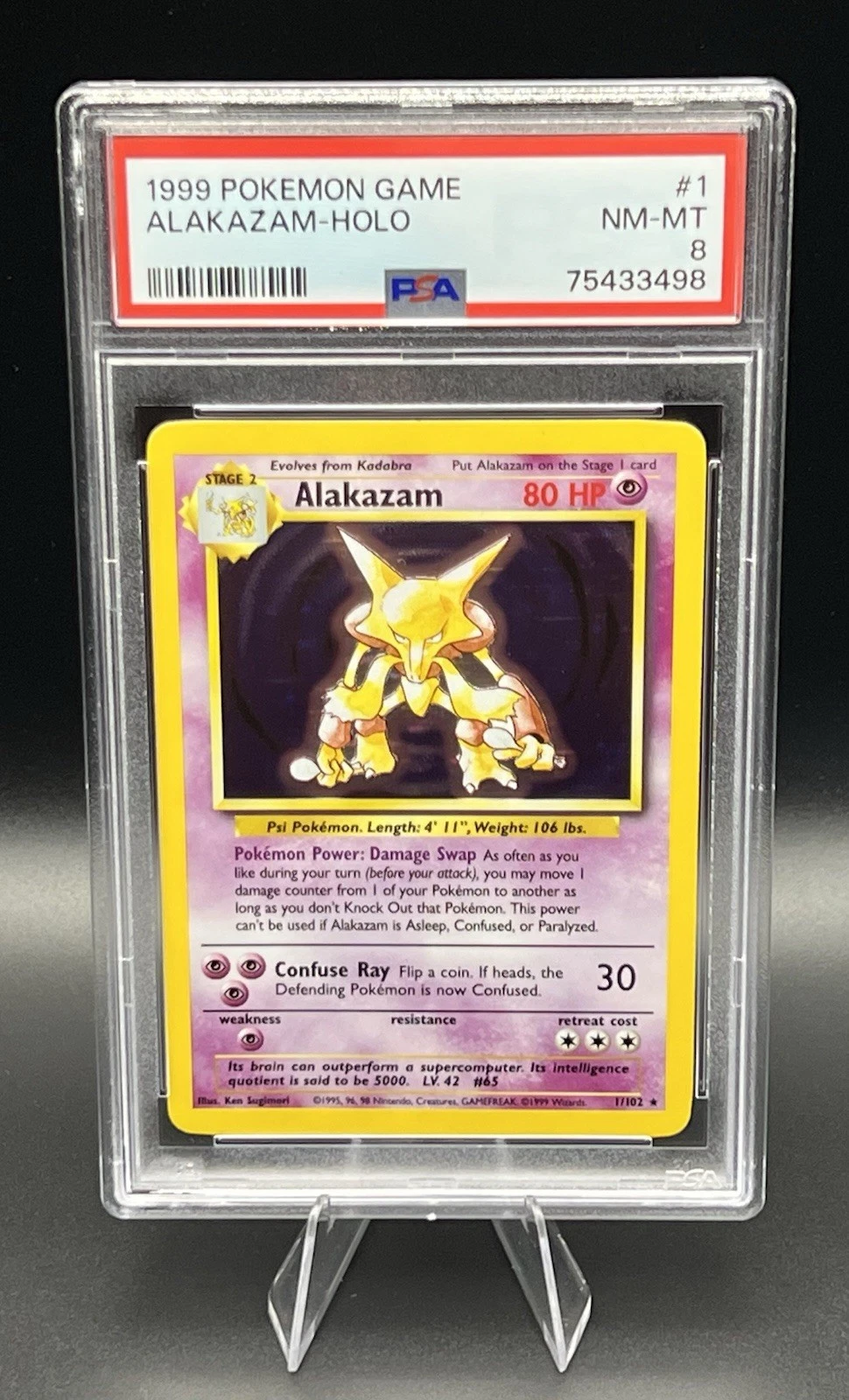 PSA 8 Alakazam Holo