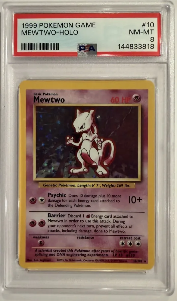 PSA 8 Mewtwo Holo